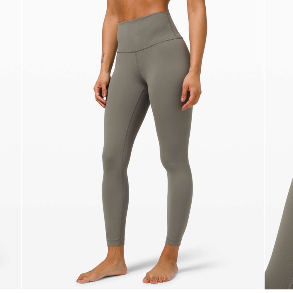 Lululemon Wunder Under High-Rise Tight 25" *Luxtreme grey sage size 6